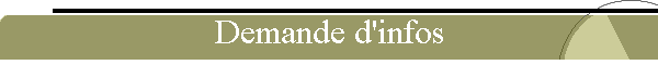 Demande d'infos